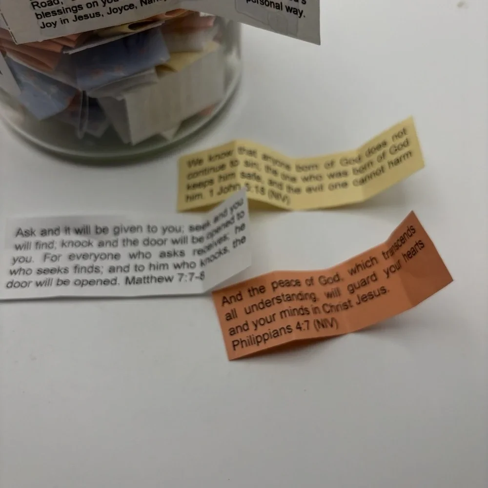 Bible Blessing Jar Encouragement‎ Spiritual Vitamins Daily Notes In Apothecary